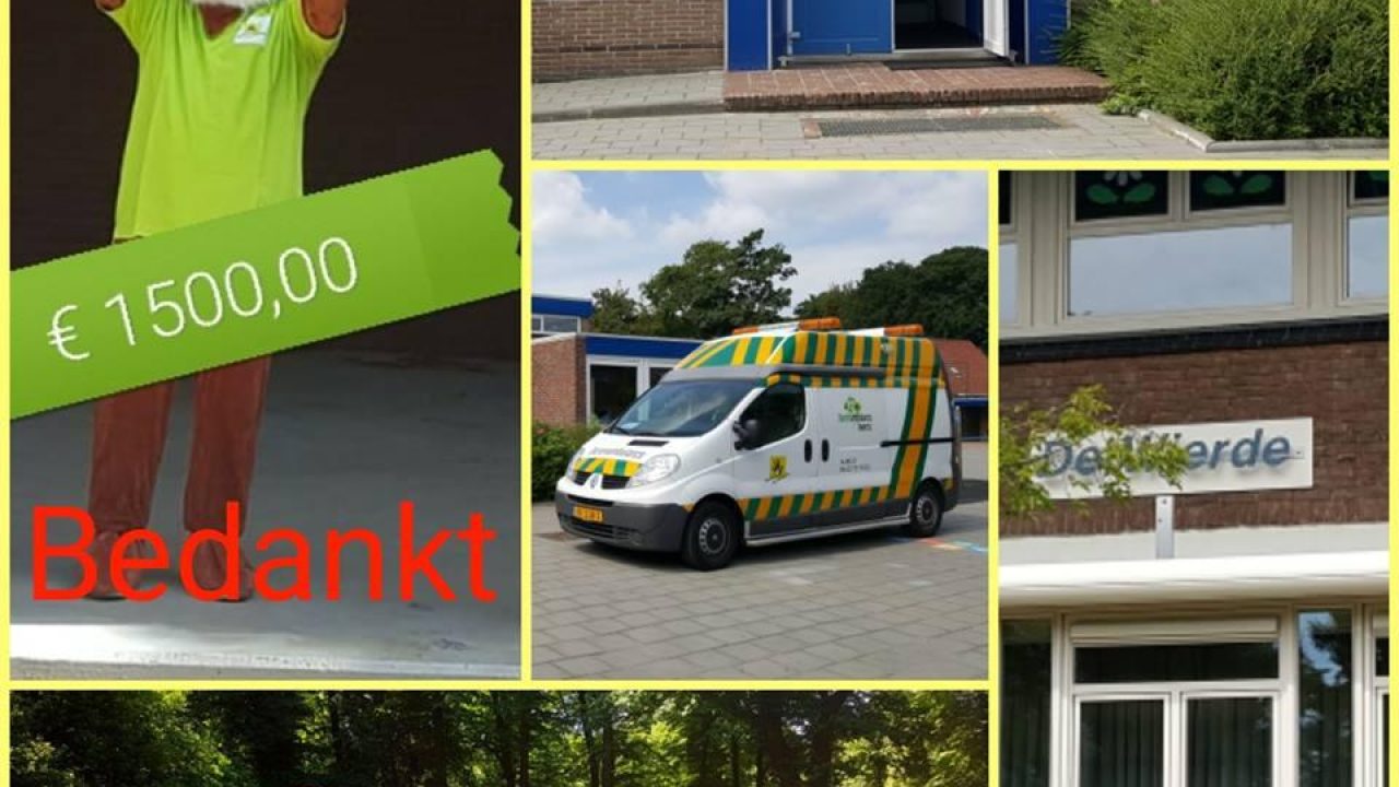 Basisschool de Wierde zamelt 1500 euro in