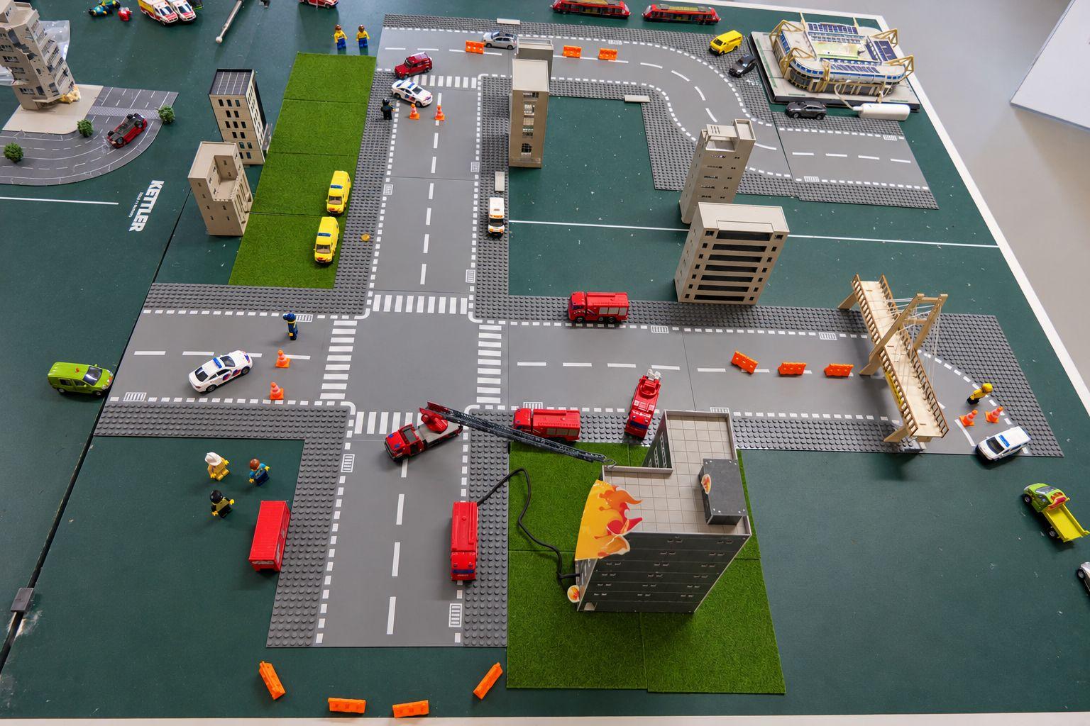 Maquette van een stad