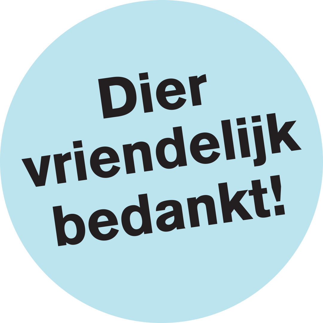Diervriendelijk bedankt!