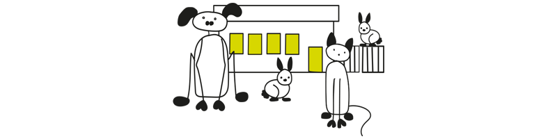 Illustratie asiel