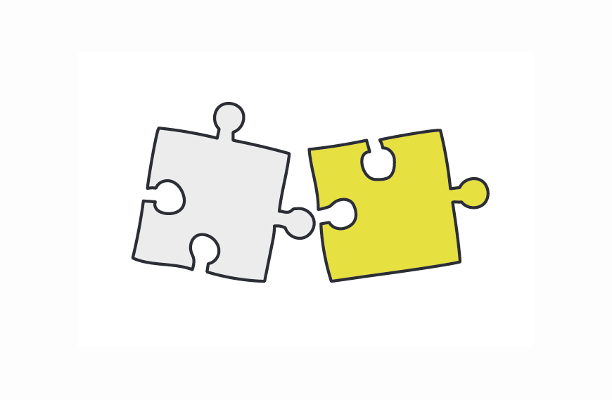 Illustratie puzzelstukjes