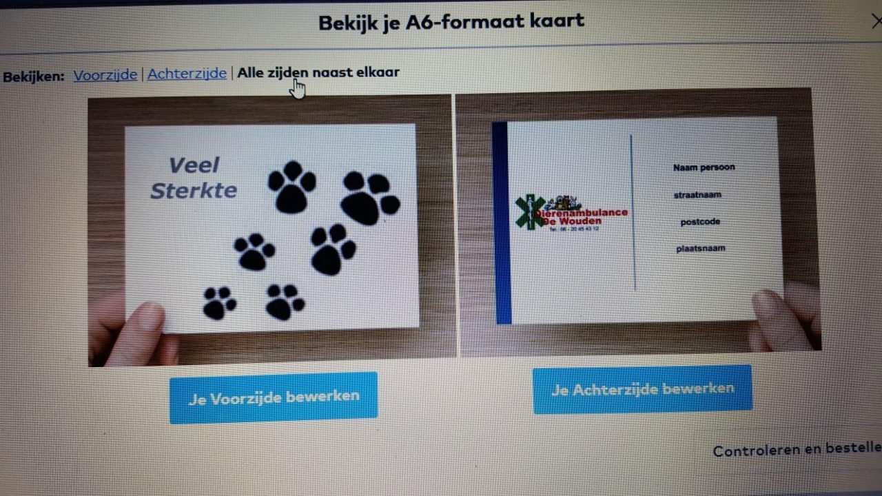 Sterkte kaartjes