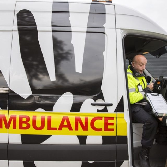 Dierenambulance rit