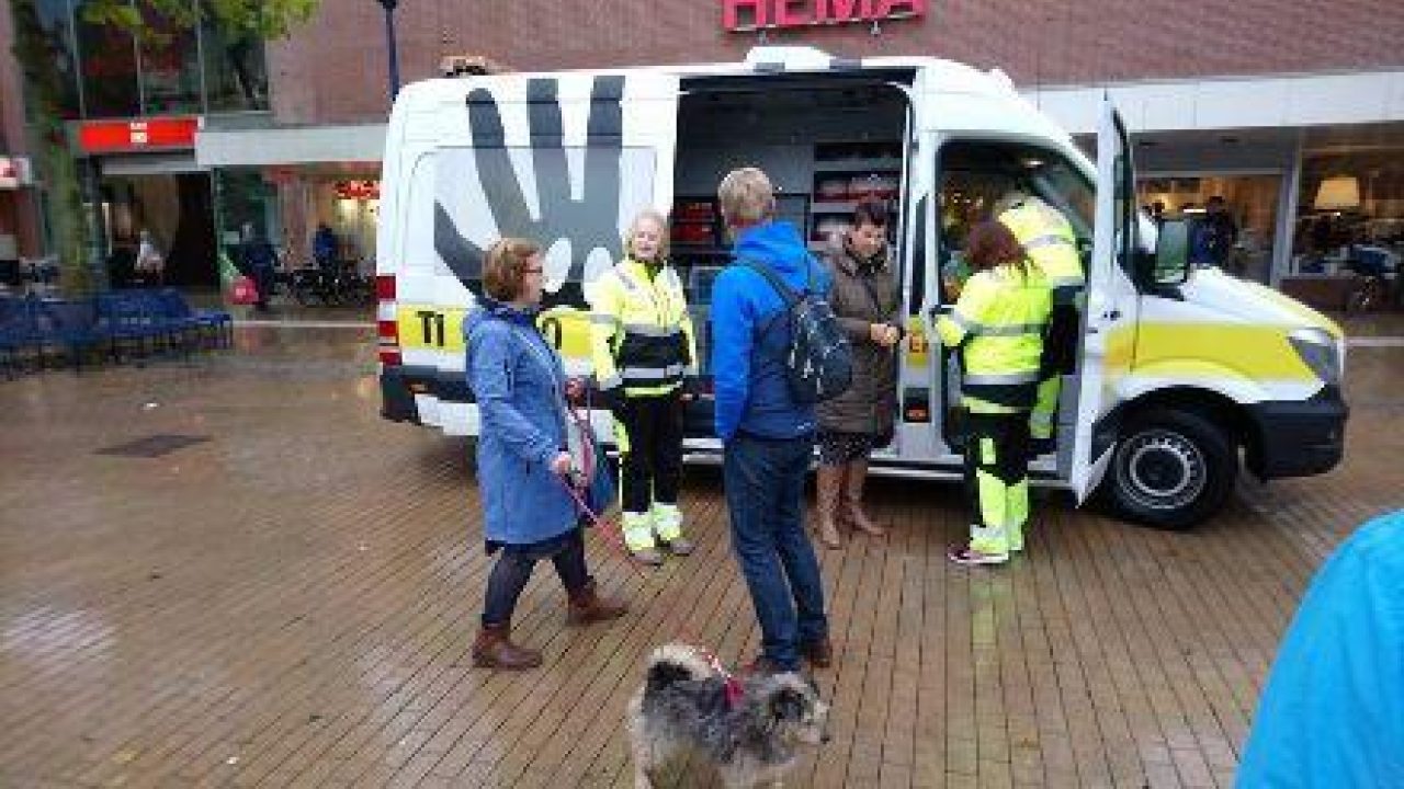 Chipleesactie in centrum Assen